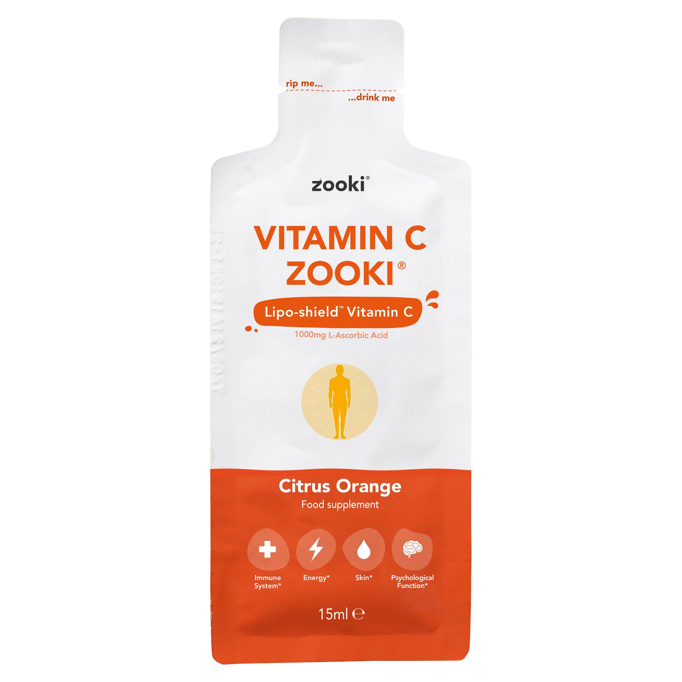 Zooki Vitamin C Citrus Orange Flavour Sachet 15ml GOODS Sainsburys