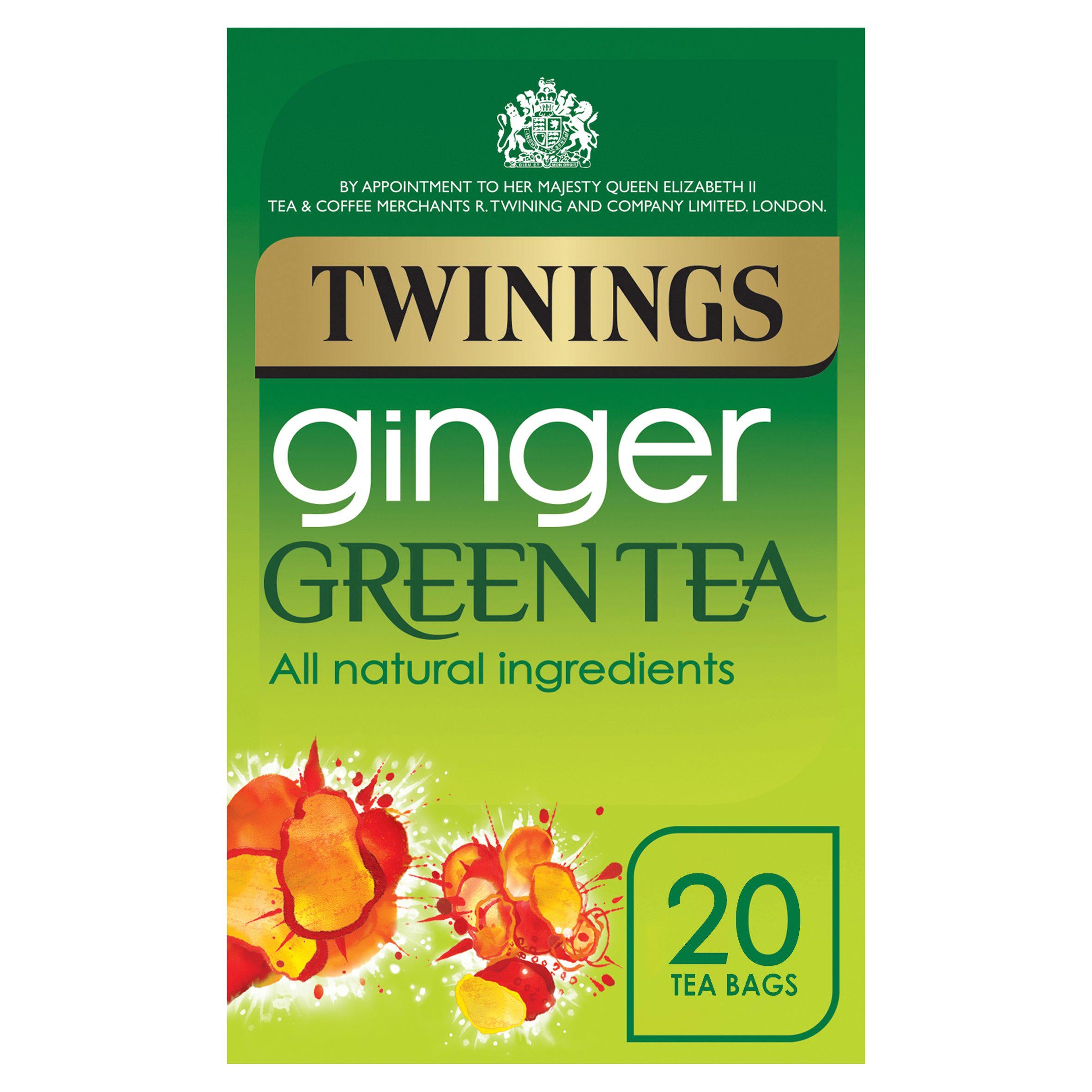 Twinings Ginger Green Tea, 20 Tea Bags All tea Sainsburys