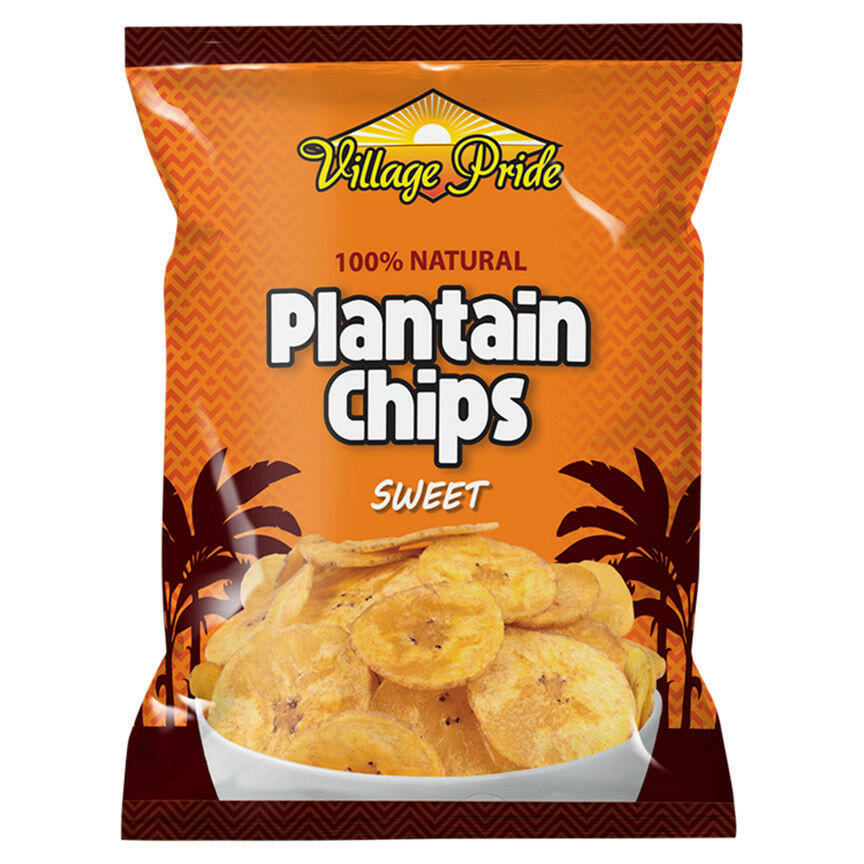Village Pride Plantain Chips Sweet 75g GOODS ASDA