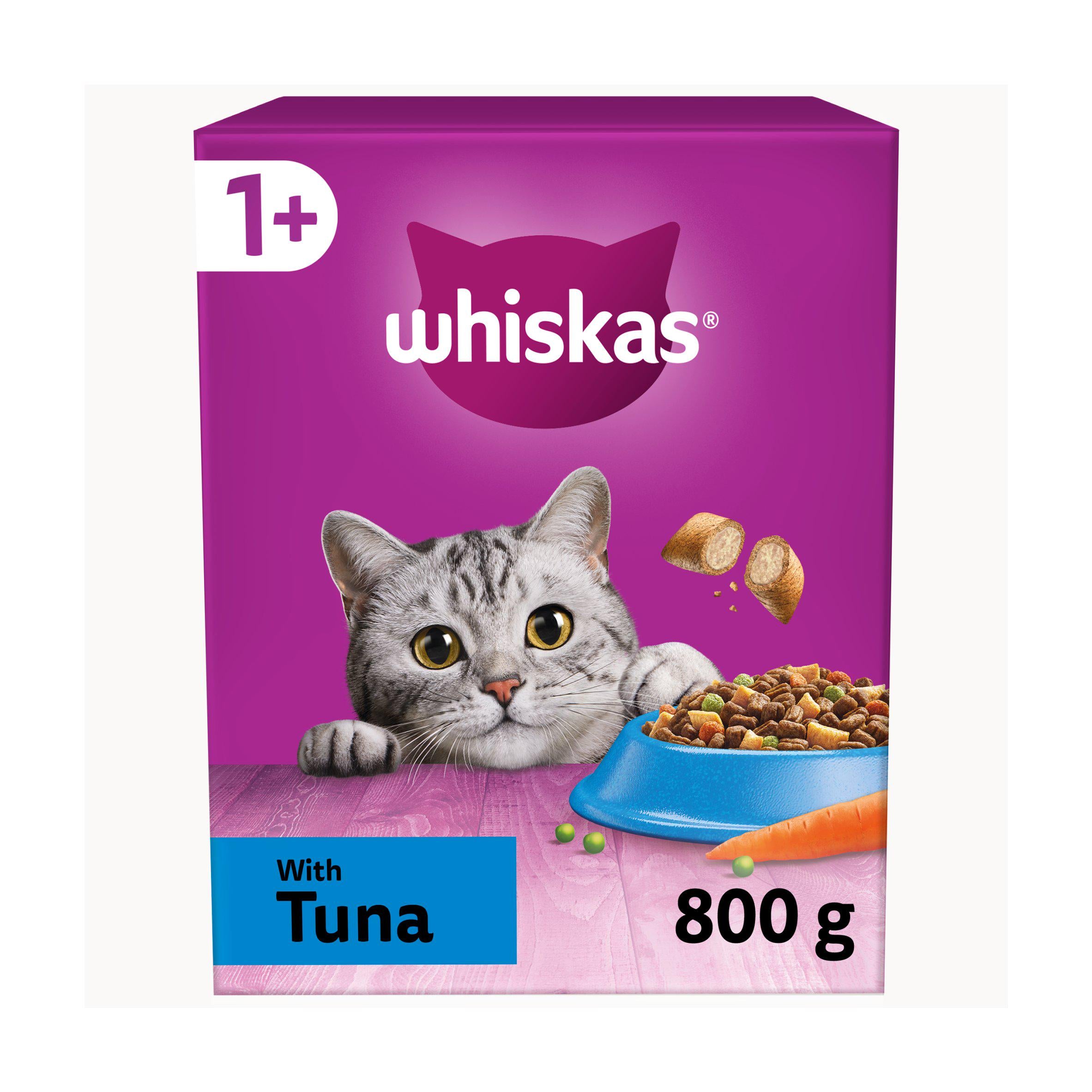 Whiskas 1+ Tuna Complete Adult Dry Cat Food 800g Dry cat food Sainsburys