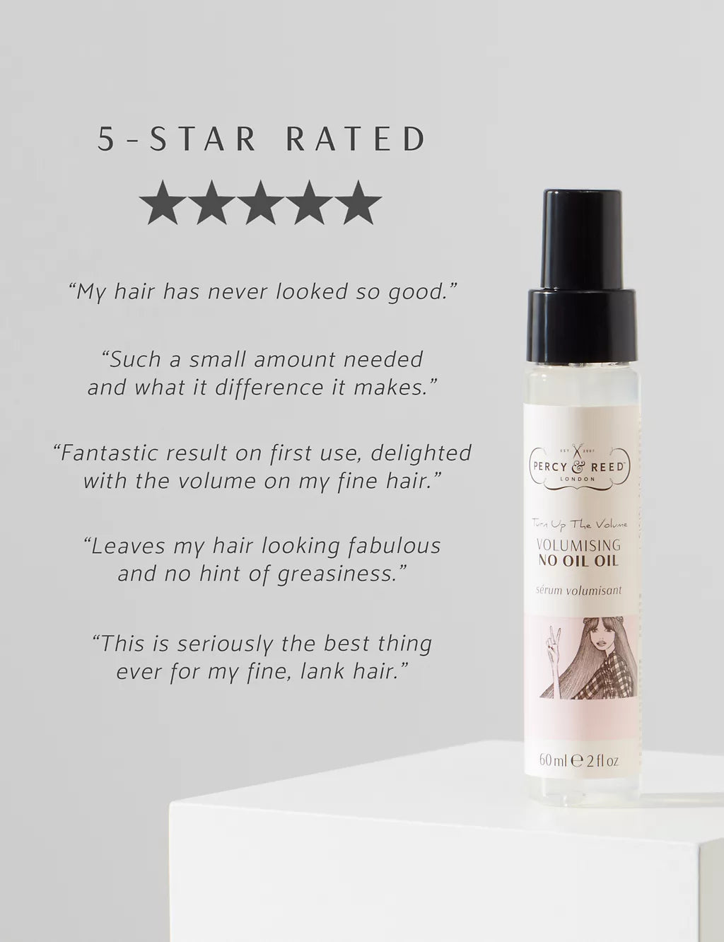 Turn Up The Volume Volumising No Oil Oil 60ml Haircare & Styling M&S