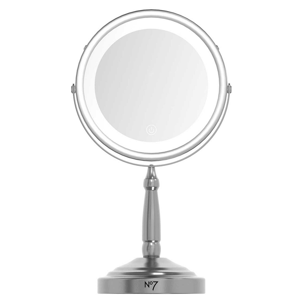 No7 Silver Cordless Mirror - McGrocer