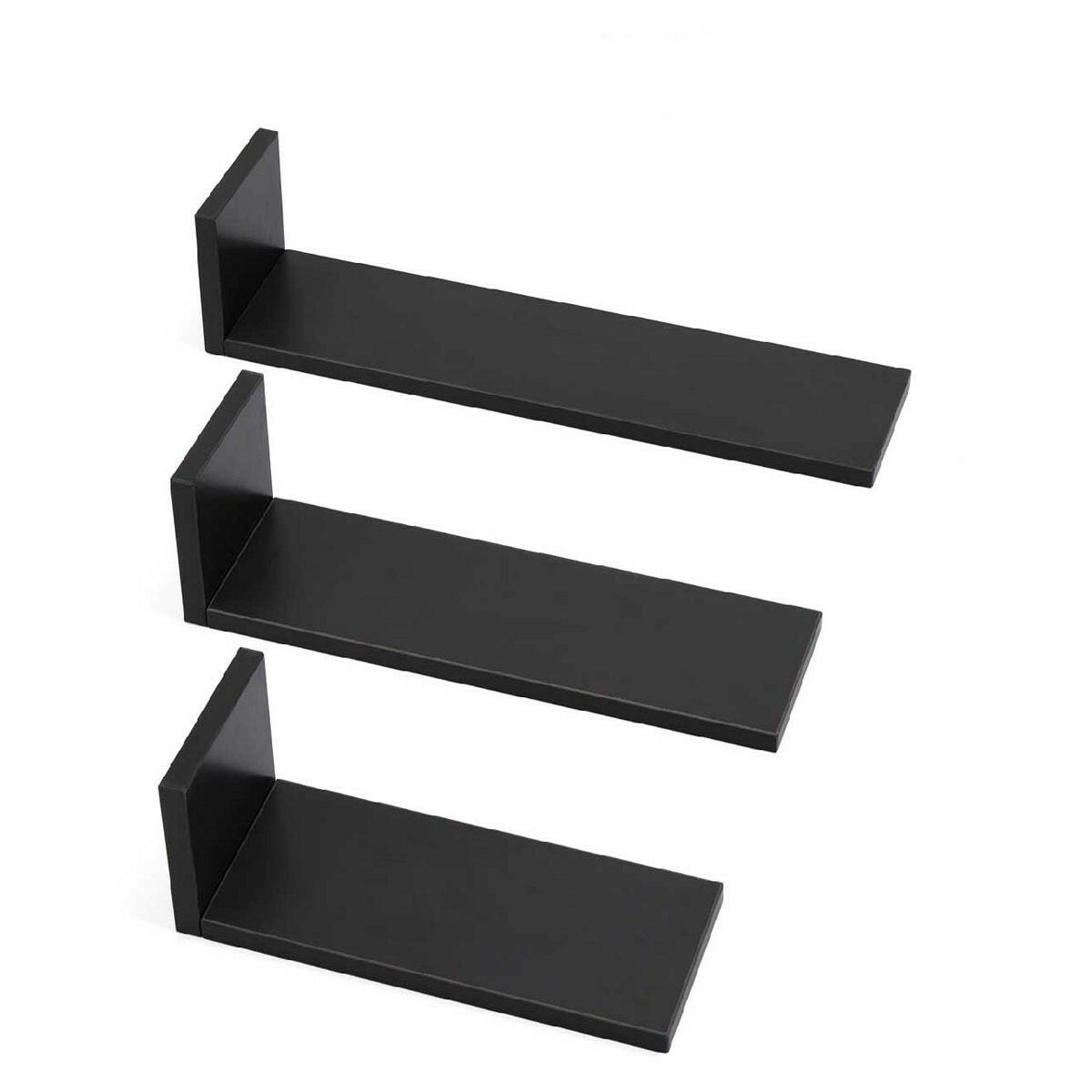 Tutti Bambini Rio Set of Three L-Shaped Wall Shelves - Slate Grey GOODS Boots
