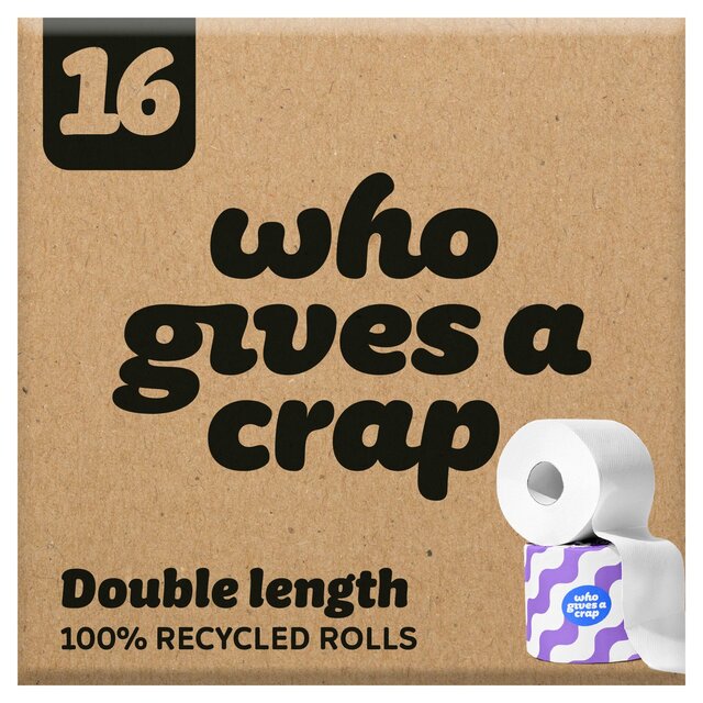 Who Gives A Crap Classic Soft Double Length Toilet Roll 16 per pack - McGrocer