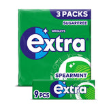 Wrigley's Extra Spearmint Sugar Free Chewing Gum 3 x 9 Pieces GOODS ASDA