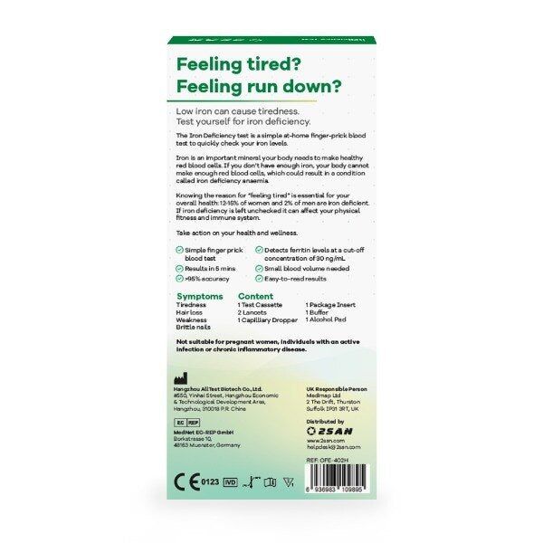 2San Iron Deficiency Rapid Test (1Pk) - McGrocer