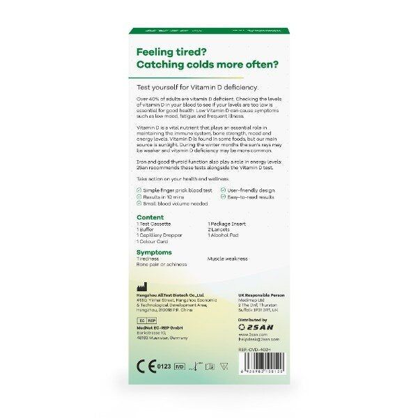 2San Vitamin D Deficiency Rapid Test (1Pk) - McGrocer