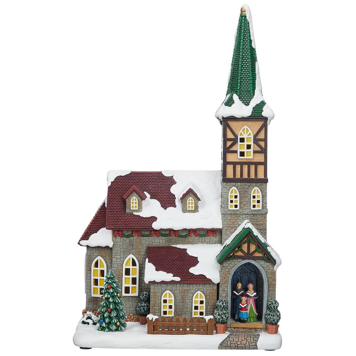 30 Piece Christmas Village with Lights and Sounds - McGrocer