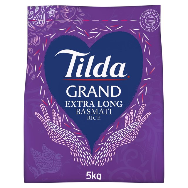 Tilda Grand Extra Long Grain Basmati Rice 5kg GOODS M&S