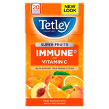 Tetley Super Fruit Tea Immune Peach & Orange Tea Bags 20 per pack GOODS M&S