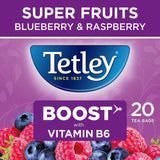 Tetley Super Fruit Tea Boost Blueberry & Raspberry Tea Bags 20 per pack GOODS M&S