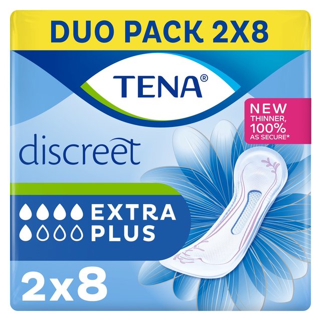 TENA Lady Discreet Extra Plus Incontinence Pads 2 x 8 per pack GOODS M&S