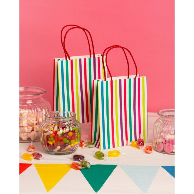 Talking Tables Striped Rainbow Party Bags   8 per pack GOODS M&S