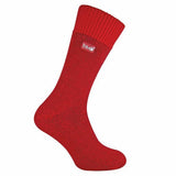 THMO Ladies Fleece Lined Winter Thermal Socks 4-8 UK GOODS Superdrug Red