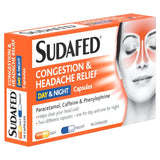 Sudafed Congestion Headache Relief Day & Night Capsules 16 per pack GOODS M&S