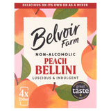 Belvoir Farm Non Alcoholic Peach Bellini 4 x 250ml - McGrocer