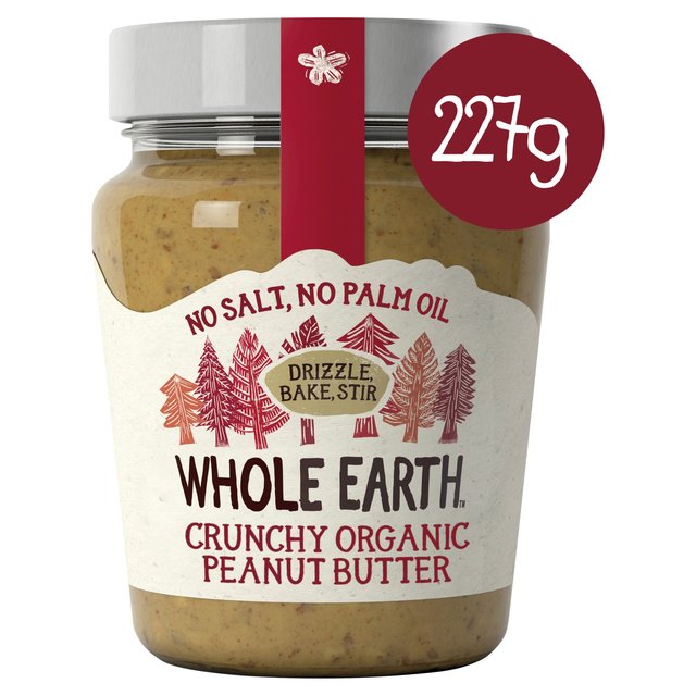 Whole Earth Organic Crunchy Palm Oil Free Peanut Butter 227g GOODS M&S