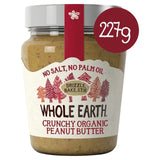 Whole Earth Organic Crunchy Palm Oil Free Peanut Butter 227g GOODS M&S