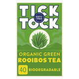 Tick Tock Organic Green Rooibos Tea 40 Biodegradable Bags 72g All tea Sainsburys