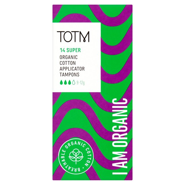 TOTM Organic Cotton Applicator Tampons Super   14 per pack GOODS M&S
