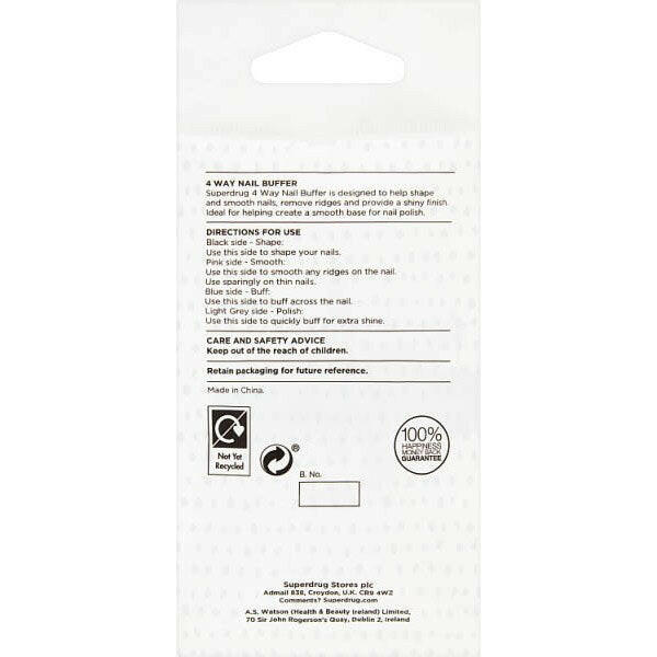 Superdrug 4 way Nail Buffer GOODS Superdrug