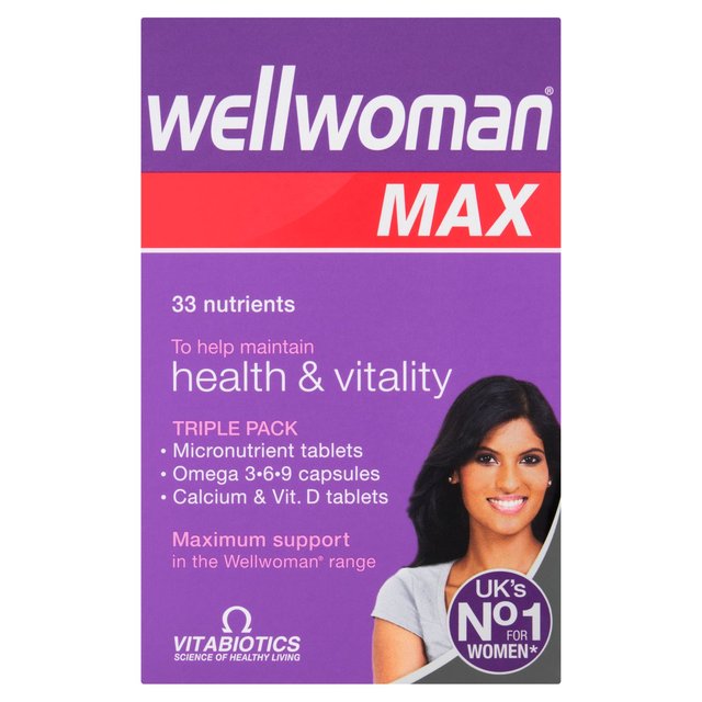 Vitabiotics Wellwoman Max Health & Vitality Tablets 84 per pack GOODS M&S