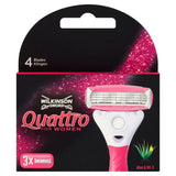 Wilkinson Sword Quattro For Women Razor Blades 3 per pack