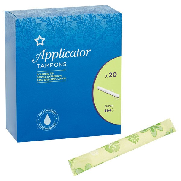 Superdrug Super Applicator Tampons x 20 GOODS Superdrug