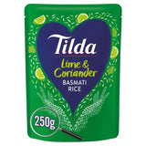 Tilda Microwave Lime & Coriander Basmati Rice 250g GOODS M&S