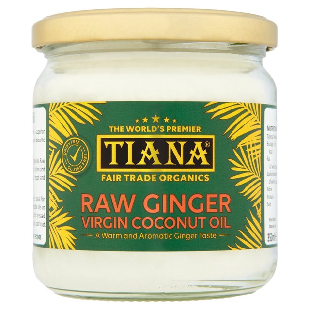 Tiana Fair Trade Raw Ginger Virgin Coconut Oil 350ml GOODS M&S