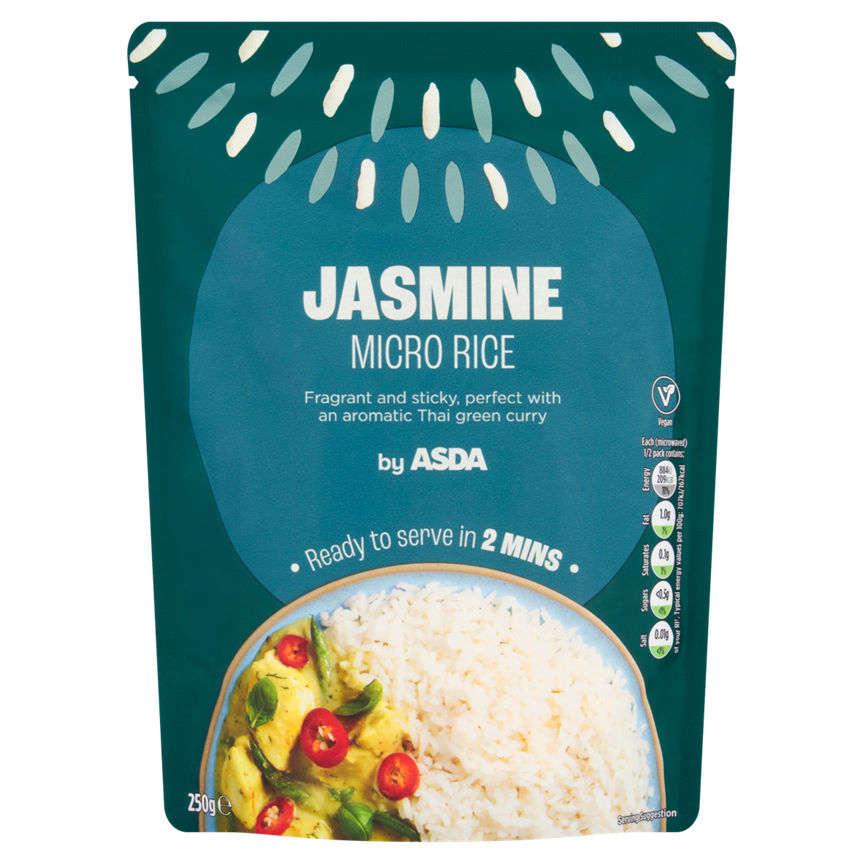 ASDA Jasmine Micro Rice 250g - McGrocer