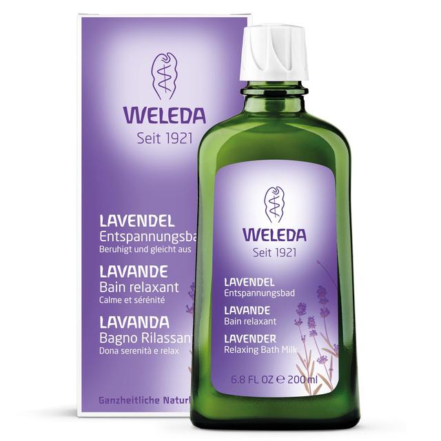 Weleda Natural Lavender Relaxing Bath Milk Vegan 200ml GOODS M&S