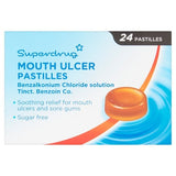 Superdrug Mouth Ulcer & Sore Gums Relief Pastilles x 24 GOODS Superdrug