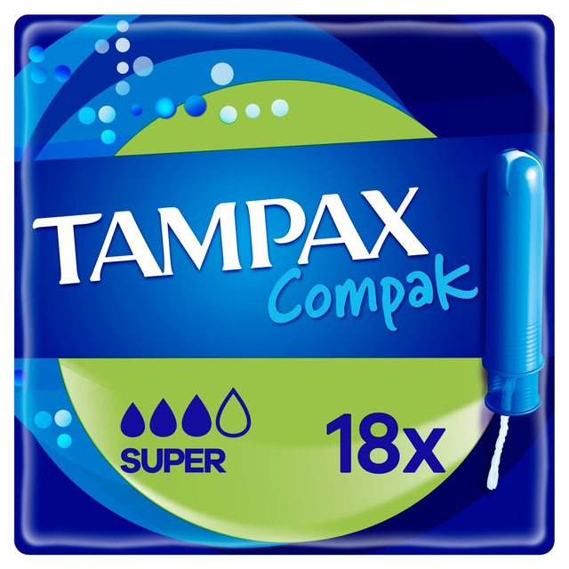 Tampax Compak Super Tampons   18 per pack GOODS M&S