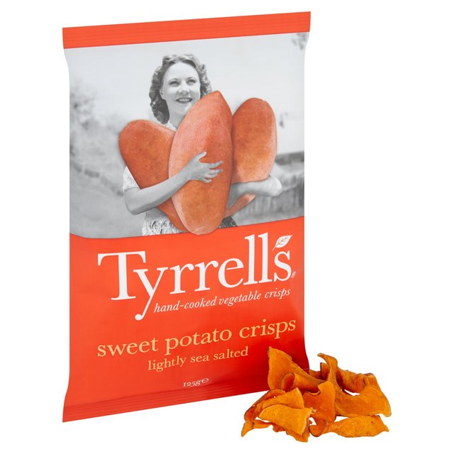 Tyrrells Lightly Sea Salted Sweet Potato Sharing Crisps 125g GOODS M&S