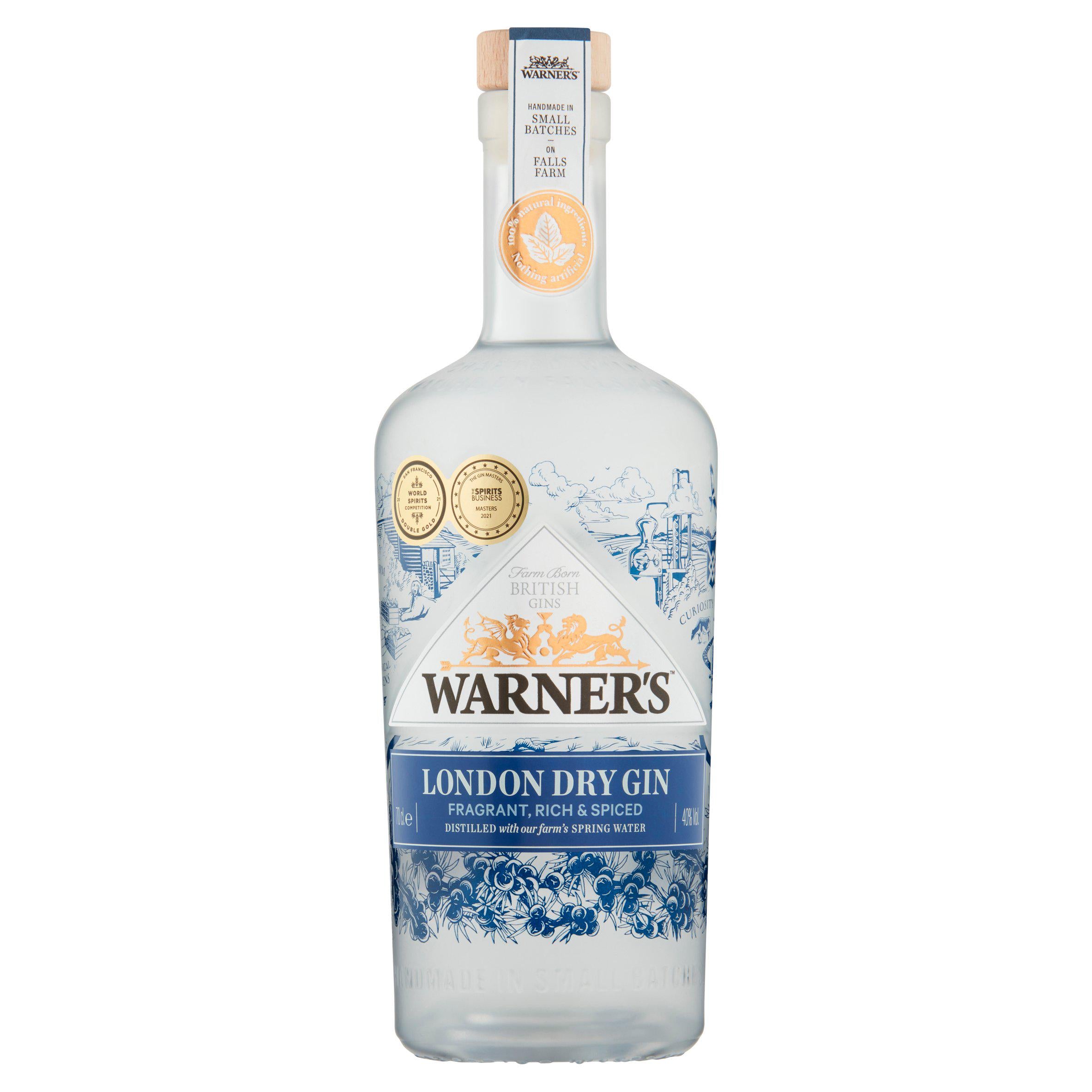Warner's London Dry Gin 70cl GOODS Sainsburys