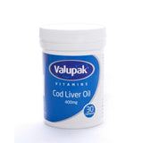 Valupak Vitamins Cod Liver Oil Capsules 400mg 30 per pack GOODS M&S