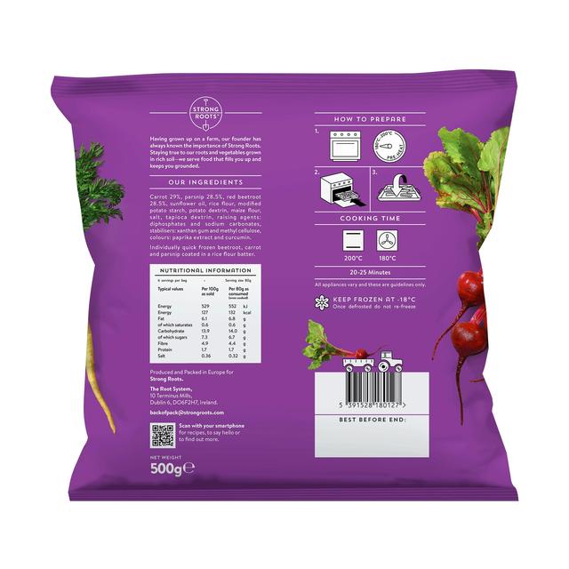 Strong Roots Mixed Root Vegetable Fries   500g GOODS M&S