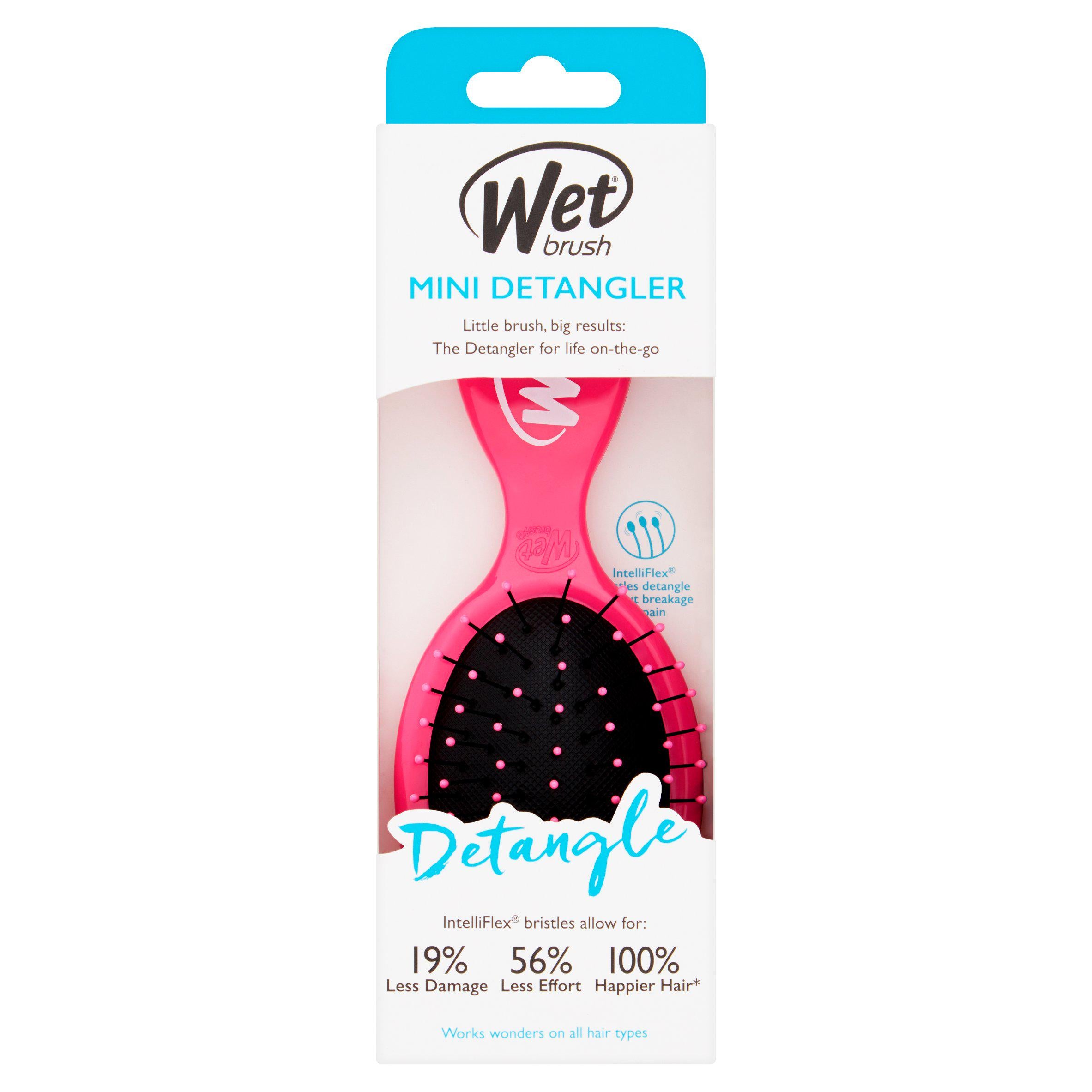 WetBrush Mini Detangler Pink Hair tools Sainsburys
