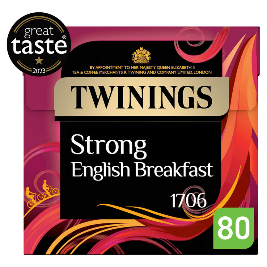 Twinings Strong English Breakfast 80 Tea Bags GOODS ASDA