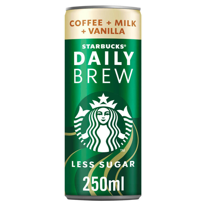 Starbucks Daily Brew Vanilla Flavour Iced Coffee with Milk GOODS ASDA