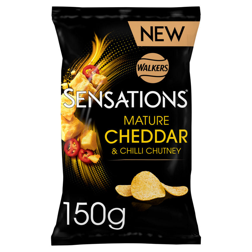 Walkers Sensations Mature Cheddar Cheese & Chilli Crisps 150g GOODS Sainsburys