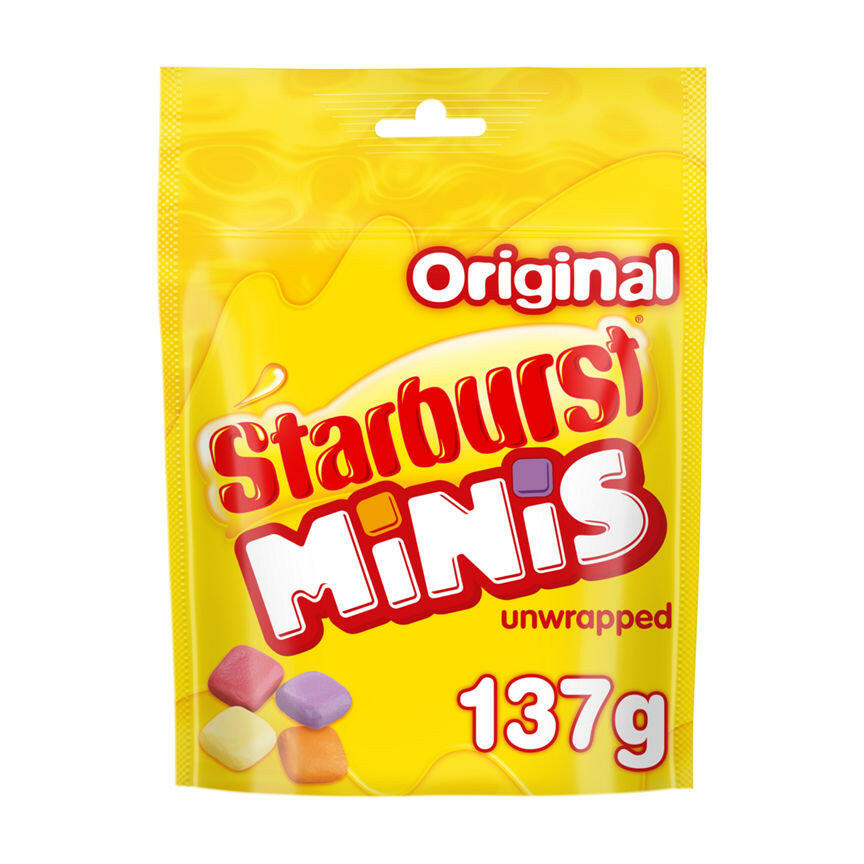 Starburst Minis Original Sweets Pouch Bag GOODS ASDA