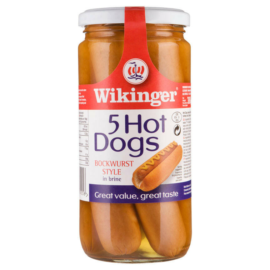 Wikinger Hot Dogs Bockwurst Style in Brine GOODS ASDA