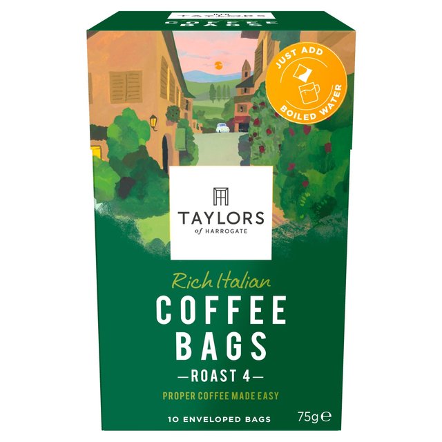 Taylors Rich Italian Coffee Bags 10 per pack GOODS M&S
