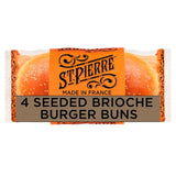 St Pierre Sliced Seeded Brioche Burger Buns 4 per pack GOODS M&S