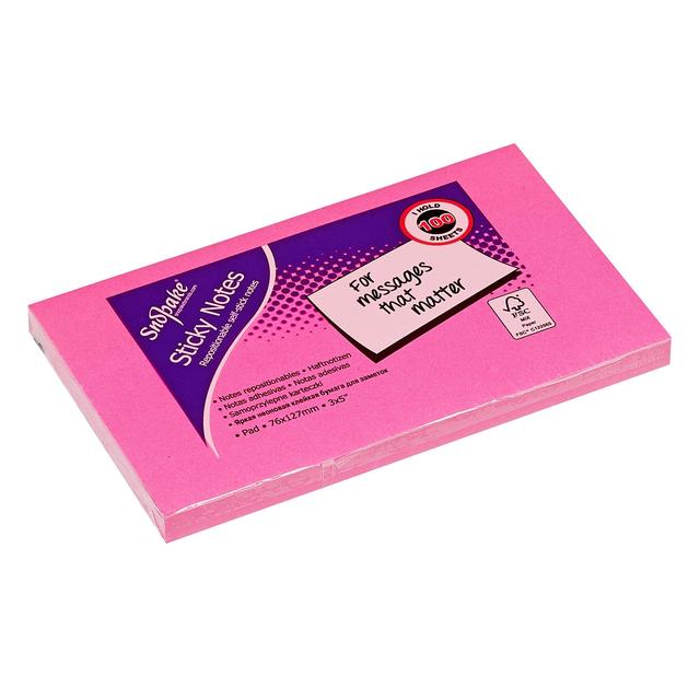 Sticky Note Cube Neon Assorted Pack GOODS M&S