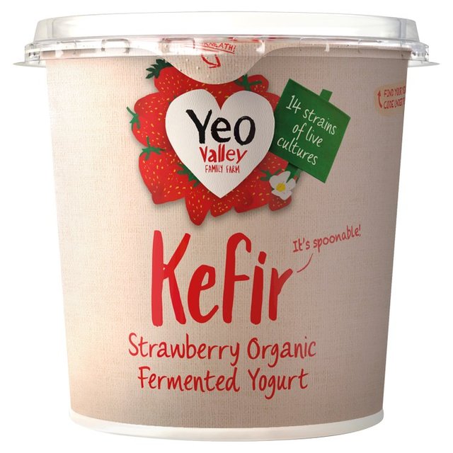 Yeo Valley Organic Kefir Strawberry Yoghurt 350g GOODS M&S