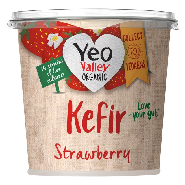 Yeo Valley Organic Kefir Strawberry Yoghurt 350g GOODS M&S