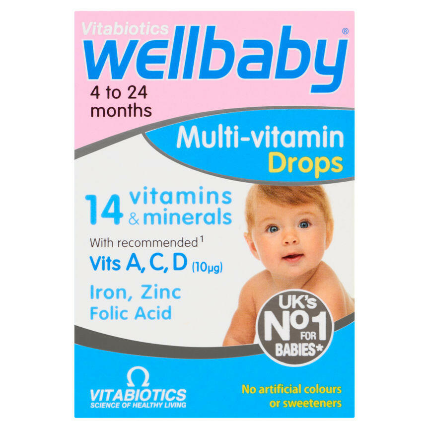 Vitabiotics Wellbaby Drops 4-12 Months GOODS ASDA